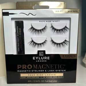 Eylure Promagnetic Eyeliner & Faux Mink Wispy Eyelash System- NEW